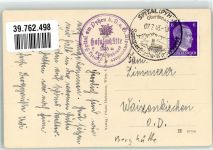 Hofalmhütte 1943 Foto AK Hüttenstempel