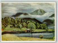 W8111 Walchensee , Oberbay sign. Croissant, Eugen Walchensee Bild 65/XI Künstler Hilfswerk WK II 1937 Künstlerkarte
