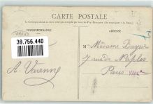 50400 Granville 1909 - Hafen Tracht Briefmarke Bildseite