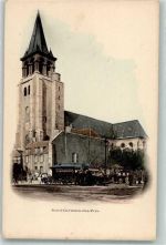 24160 Saint-Germain-des-Pres - Kirche Straßenbahn
