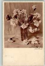 Nelken Blumen 3. Sammlung Serie 55 Verlag Waldemar Heldt Herrlich, Lotte Künstlerkarte