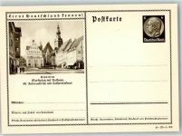 06295 O4250 Lutherstadt Eisleben Ganzsache Marktplatz Rathaus St. Andreas Kirche Luther Denkmal
