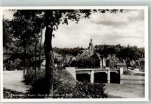 92421 W8460 Schwandorf , Bay Foto AK Neue Naabbrücke