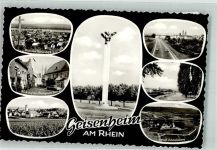65366 W6222 Geisenheim , Rheingau Foto AK Flieger-Denkmal Rheingauer Dom Schloss Johannisberg Rheinanlagen Rothenberg