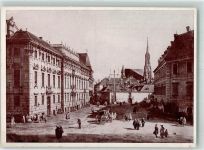 Wien 1. Bezirk, Innere Stadt sign. Canaletto Lobkowitzplatz Offizielle Bildpostkartensammlung der Geschäftsstelle Österreichhilfe Bild 3 Künstlerkarte WK II Gebrauchsspuren