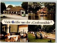 46236 W4250 Kirchhellen Foto AK Gasthaus Grafenmühle Minigolf VW Käfer