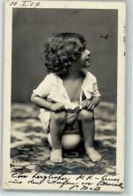 Verlag N.R.M. 1336 Kleinkind Nachttopf 1904 Foto AK