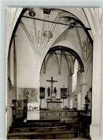 53949 W5377 Kronenburg ü. Blankenheim, Eifel Foto AK Inneres der Kath. Pfarrkirche St. Johannes