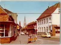 48493 W4441 Wettringen , Kr Steinfurt FOTO KEINE AK Hotel Auto Hauptstrasse Ort handschriftlich Foto Original aus Archiv eines Ansichtskartenverlags