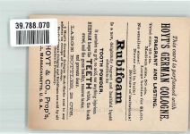 Parfüm Hoyts German Cologne , Lowell, Mass , Farbpalette Maler bei der Arbeit Werbung Kosmetik