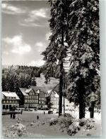 72270 W7292 Ruhestein Foto AK Hotel Kurhaus Winter
