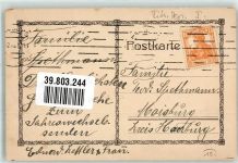 Der preußische Generalfeldmarschall August von Mackensen Maschinenstempel Mackensen 1912 Künstlerkarte