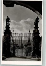 97990 W6992 Weikersheim Foto AK Schloss Parkeingang Tor