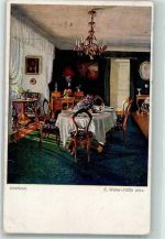 sign. Weber-Fülöp Interieur Verlag Wiener Kunst B.K.W.I. Nr. 2583 gedeckter Tisch 1923 Künstlerkarte