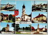 64579 W6084 Gernsheim , Rhein - Ev. Kirche Stadthaus Rheinfähre