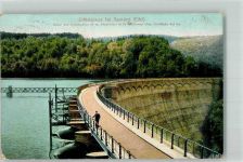 53937 W5372 Gemünd , Eifel 1908 - Urfttalsperre Sperrmauer Verlag Wilhelm Lenz