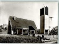 79730 W7886 Murg , Baden Foto AK Ev. Kirche