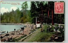 Vancouver - Stanley Park Second Beach Briefmarke Bildseite