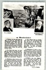 W8623 Bad Staffelstein Einsiedelmann Ivo Staffelberg Gedicht Wanderfahrt Victor v. Scheffel