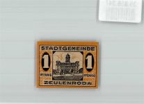 07937 O6570 Zeulenroda 1920 Notgeldschein 1 Pfennig Rathaus