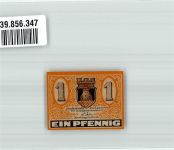 07937 O6570 Zeulenroda 1920 Notgeldschein 1 Pfennig Rathaus