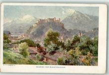 Salzburg Blick vom Mozarthäuschen Verlag Kerber Nr.17 Compton, T. 1920 Künstlerkarte