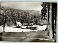 76596 W7564 Herrenwies , Baden Foto AK Kurhotel Kirche Winter Schnee Schwarzwald