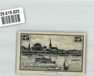 47495 W4134 Orsoy , Niederrhein 1921 Notgeldschein 25 Pfennig Kuhtor