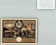 98714 O6316 Stützerbach 1921 Notgeldschein 20 Pfennig Die Glasindustrie