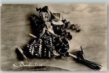 Brockenhexe Hexe 1959 Foto AK