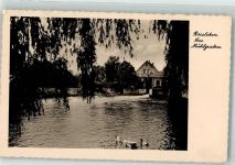 06556 O4730 Roßleben Foto AK Am Mühlgraben