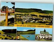 35753 W6349 Arborn - Schwimmbad Wegweiser Denkmal