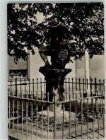 O4250 Lutherstadt Eisleben Kamerad Martin Denkmal Wahrzeichen des Mansfelder Bergbaues Bergbau