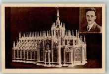 W4100 Duisburg Schnitzarbeit Mailänder Dom Miniatur Erich Winkler Kirche
