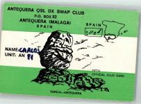 Antequera Malaga Swap Club Carlos Qsl-Karte