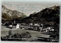 83457 W8232 Bayerisch Gmain 1955 - Foto Baumann, E. Kirche