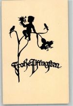 Pfingsten Kind Scherenschnitt Schwindt, A. Künstlerkarte