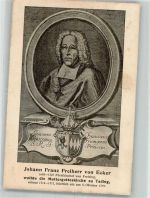 85659 W8011 Tading , Oberbay Gebrauchsspuren Portrait Johann Franz Freiherr von Ecker