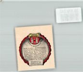 72336 W7460 Balingen Vignette Wappensammelmarke mit Chronik Nr. 150 Deutscher Heimatdienst