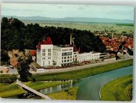 79359 W7839 Riegel , Kaiserstuhl Foto AK Fliegeraufnahme der Brauerei Meyer & Söhne Riegeler Bier