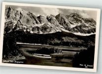 82491 W8104 Eibsee Foto AK Foto Herpich, M. Eibsee Zugspitze