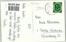 82490 W8105 Farchant 1957 Foto AK Kirche Dorfstrasse