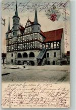 37115 W3408 Duderstadt , Niedersachs 1903 Foto AK Rathaus