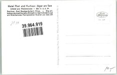 82431 W8111 Urfeld , Oberbay - Walchensee Hotel Post u. Jäger am See