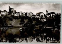 72213 W7272 Berneck , Württ Foto AK Schloss Kirche Gasthaus Linde