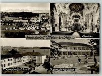 87724 W8942 Ottobeuren 1971 Foto AK Kirche Basilika innen Kurheim