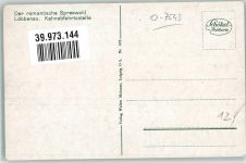 03222 O7543 Lübbenau Foto AK Tracht Kahnabfahrtstelle