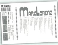 Portrait von Mark Lorenz mit Autogramm Schlagersänger KEINE AK