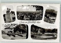 56170 W5413 Bendorf , Rhein Foto AK Denkmal Schwimmbad Kirche Abtei