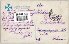 Wien 1. Bezirk, Innere Stadt sign. von Kalmar Kleines Mädchen mit einem Rehkitz Künstlerkarte Jugend-Blaukreuz Nr. 18 Hilfsorganisation Gebrauchsspuren